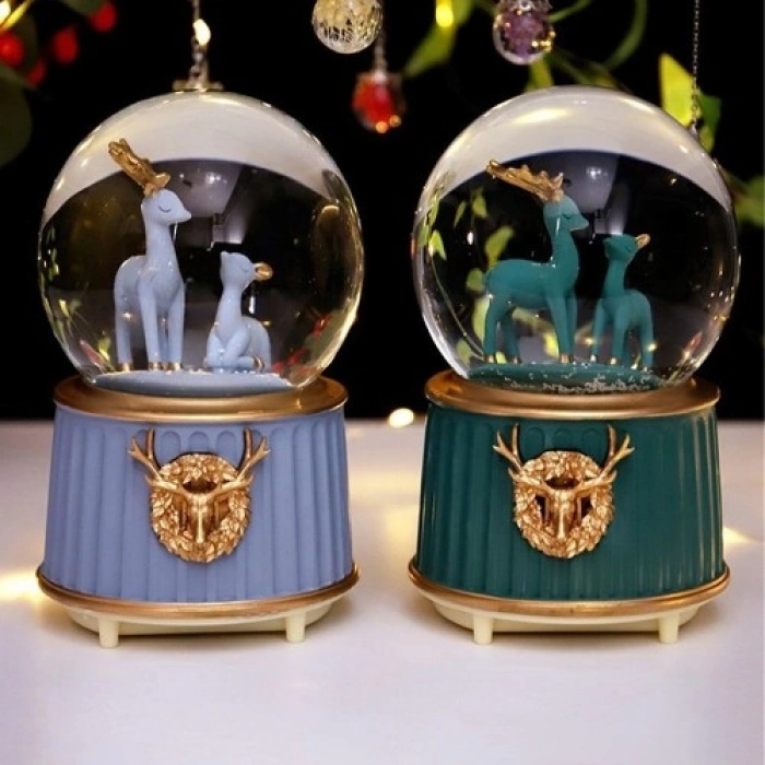 VipMarketim Geyikli Büyük Boy Püskürtmeli Kar Küresi