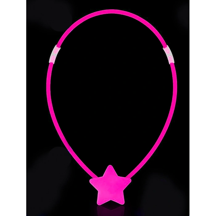 VipMarketim Karanlıkta Yanan Glow Stick Yıldız Kolye - 6 Adet