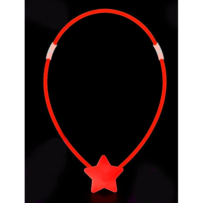 VipMarketim Glow Stick Yıldız Kolye