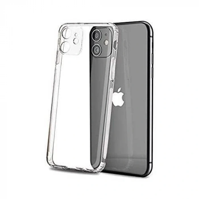 VipMarketim GOR İPhone 12 Mini 5.4 inch Kılıf Kamera Korumalı Şeffaf Silikon Kılıf-(5775)