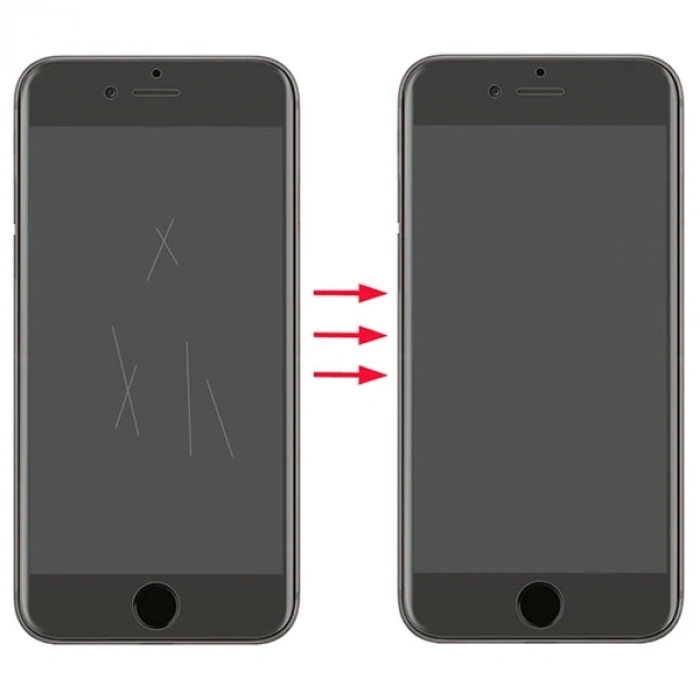 VipMarketim GOR İPhone 8 Plus-7 Plus HD Ekran Koruyucu Jelatin 5 Adet Set-(5775)