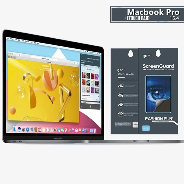 VipMarketim Gor Macbook Pro 15 Anti Blue Light Ekran Ve Track Pad Koruyucu-(5775)