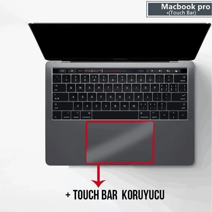 VipMarketim Gor Macbook Pro 15 Anti Blue Light Ekran Ve Track Pad Koruyucu-(5775)