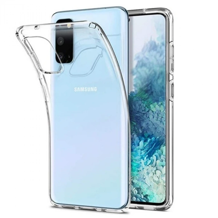 VipMarketim GOR Samsung Galaxy S20 Kamera Korumalı Ultra Slim Silikon Kılıf-(5775)