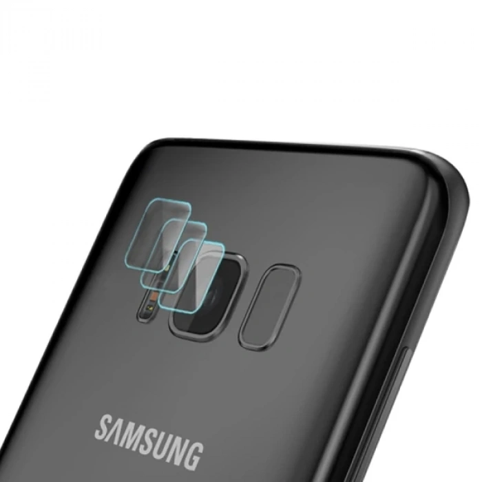 VipMarketim Gor Samsung Galaxy S8+ Plus Nano Kamera Koruyucu 3 Adet Set-(5775)