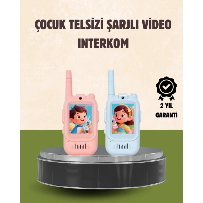 VipMarketim Görüntülü Walkie Talkie Çocuklar İçin Video İnterkomlu Oyuncak