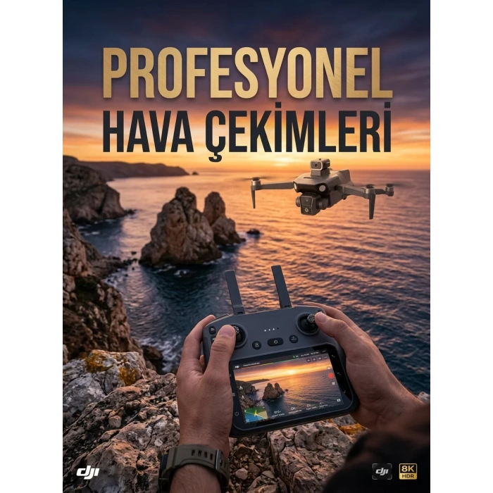VipMarketim GPS Destekli Çift Kameralı Katlanabilir Drone Havadan Fotoğraf ve Video Çekimi