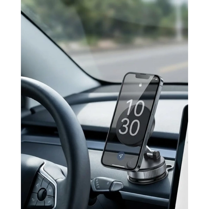 VipMarketim Güçlü Mıknatıslı Araç Telefon Tutucu 360 Derece Döner Stand