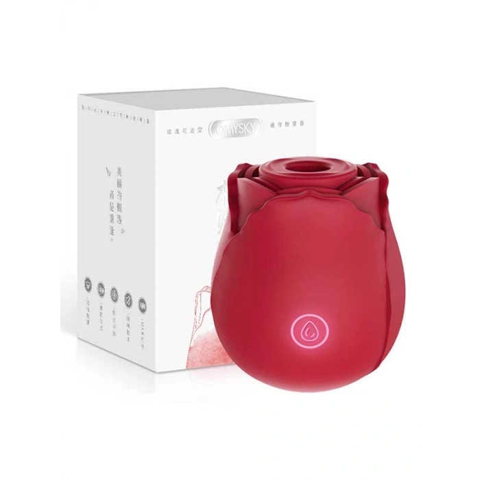 VipMarketim Gül Şeklinde Usb Şarjlı Klitoris Emişli Vibratör