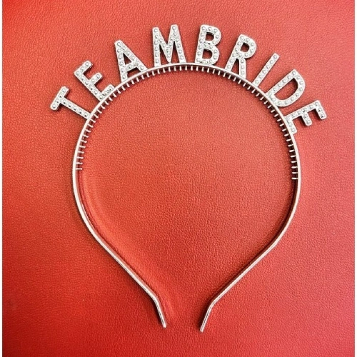 VipMarketim Gümüş Renk Team Bride Taç Plastik – Gelin ve Nedime Tacı