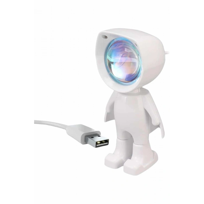 VipMarketim Gün Batımı Projektör Lamba Astronot Görünümlü Dekoratif Masa Lambası
