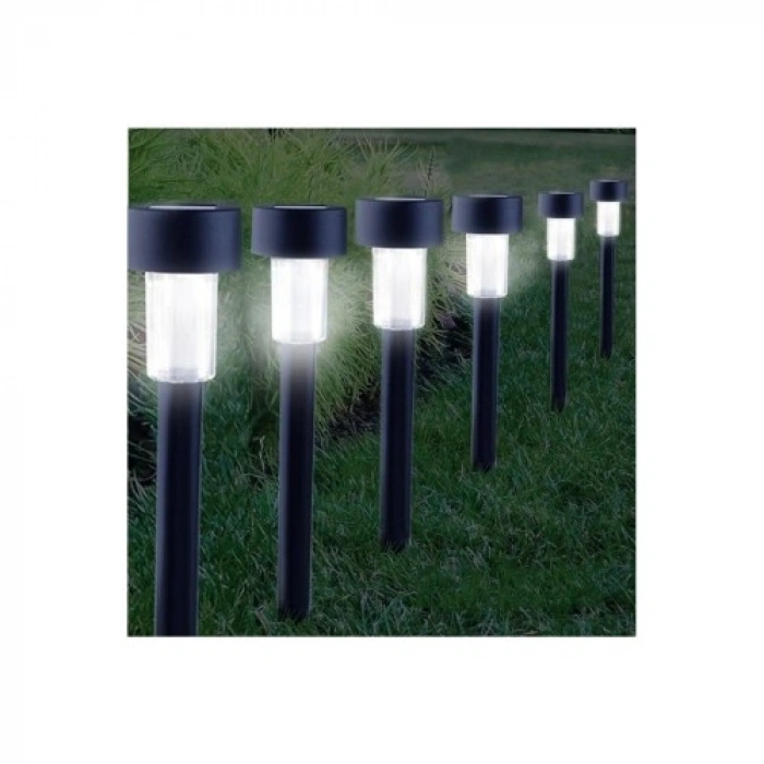 VipMarketim Güneş Enerjili Bahçe Lambası Plastik Saplama 10lu Set