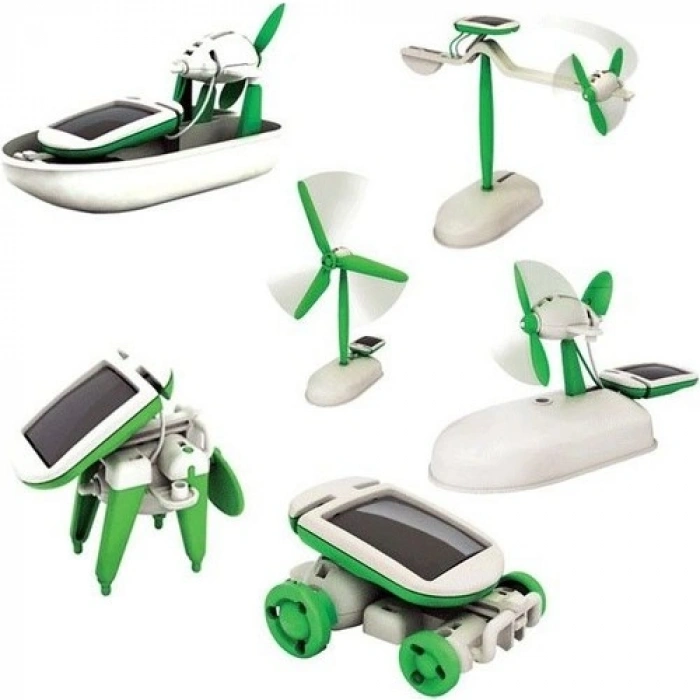 VipMarketim Güneş Enerjili Robot Oluşturma Seti Solar Kit (6 in 1)