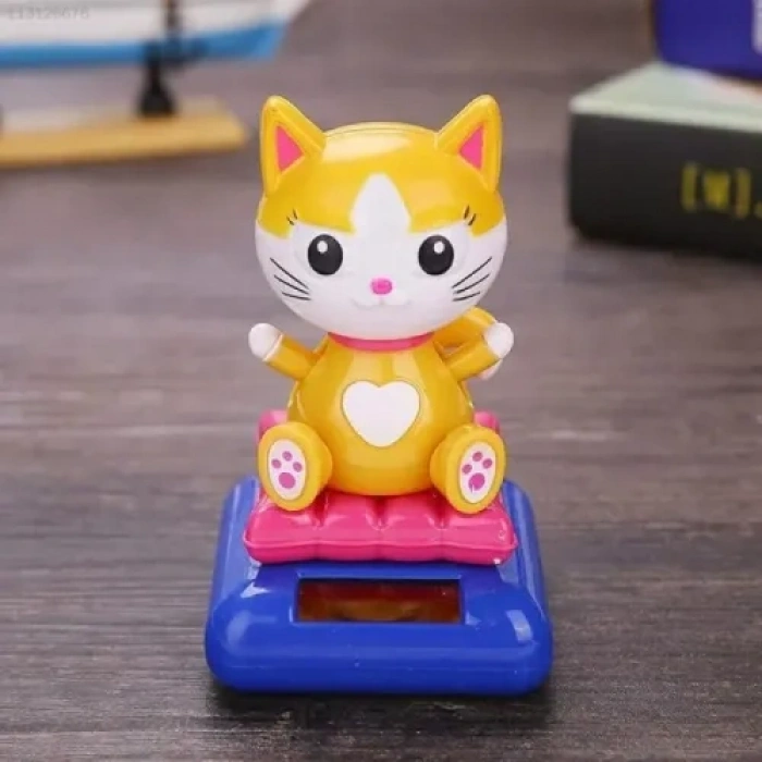 VipMarketim Güneş Enerjili Sallanan Kedi