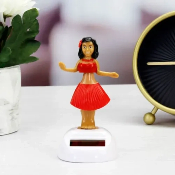 VipMarketim Güneş Enerjili Solar Dans Eden Hula Kızı Figürü