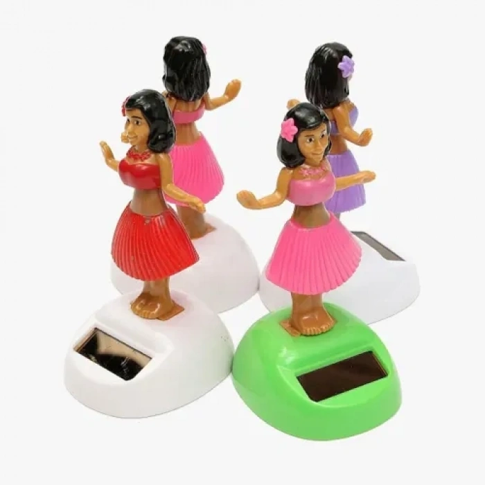 VipMarketim Güneş Enerjili Solar Dans Eden Hula Kızı Figürü