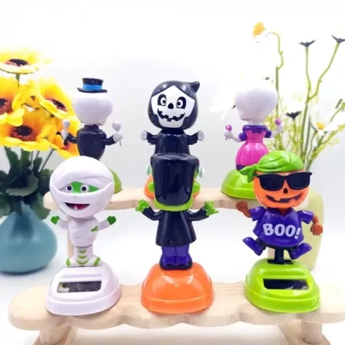 VipMarketim Güneş Enerjili Solar Sallanan Cadılar Bayramı Figürleri