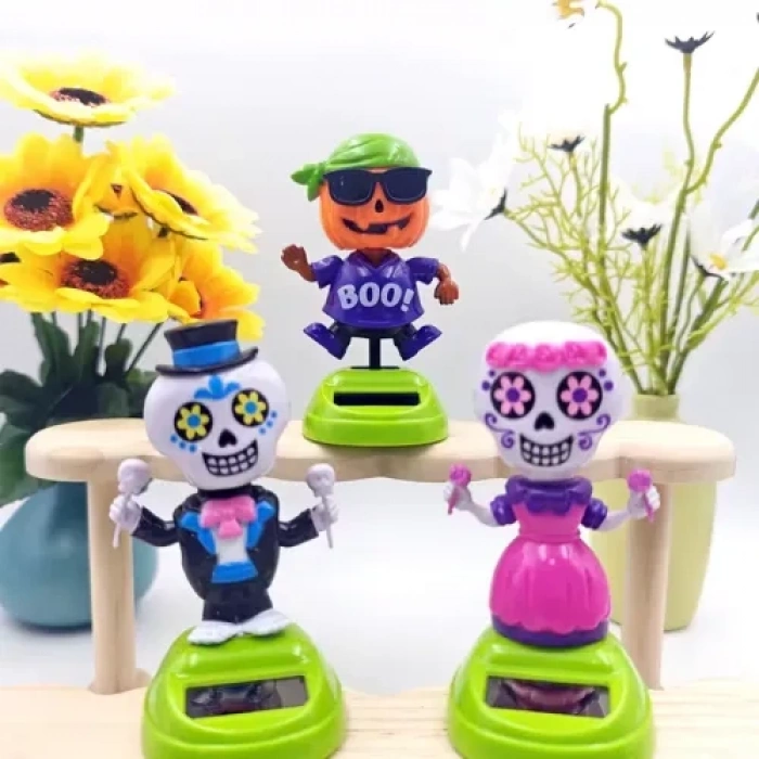 VipMarketim Güneş Enerjili Solar Sallanan Cadılar Bayramı Figürleri