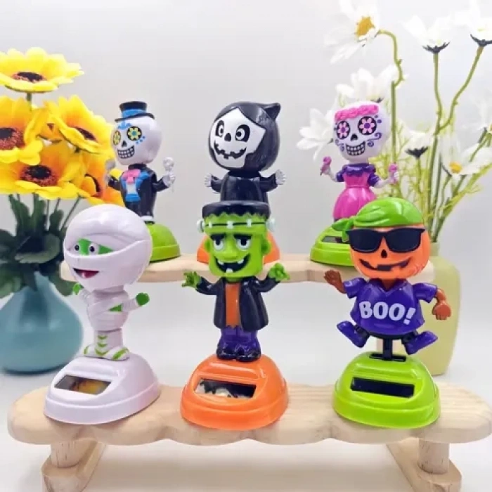 VipMarketim Güneş Enerjili Solar Sallanan Cadılar Bayramı Figürleri