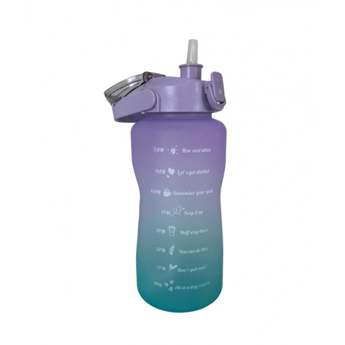 VipMarketim Günlük Motivasyon Su Matarası 2 Litre