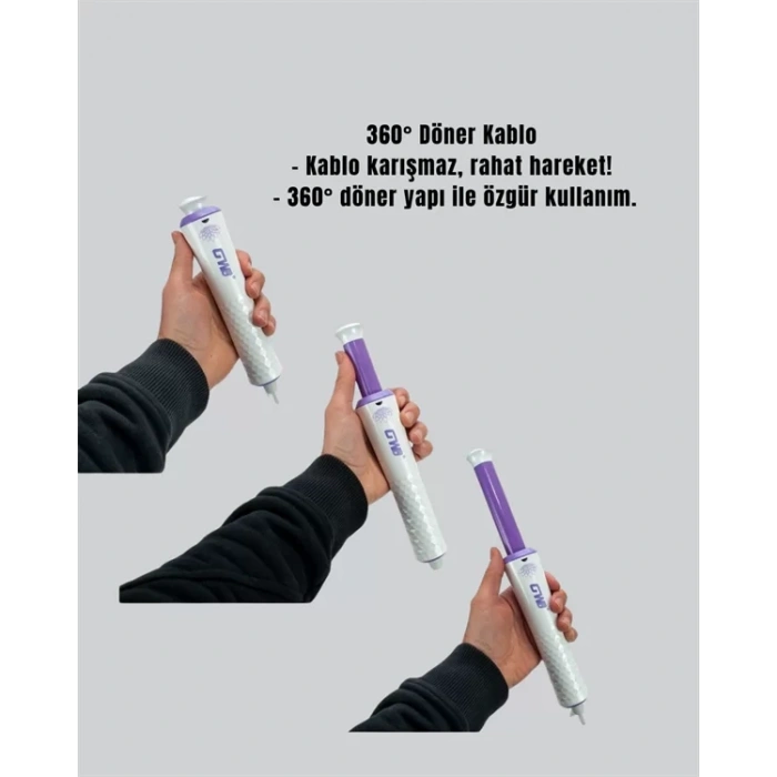 VipMarketim GW 32mm Döner Başlıklı Saç Kıvırma Makinesi – Her An Her Yerde Profesyonel Şekillendirme