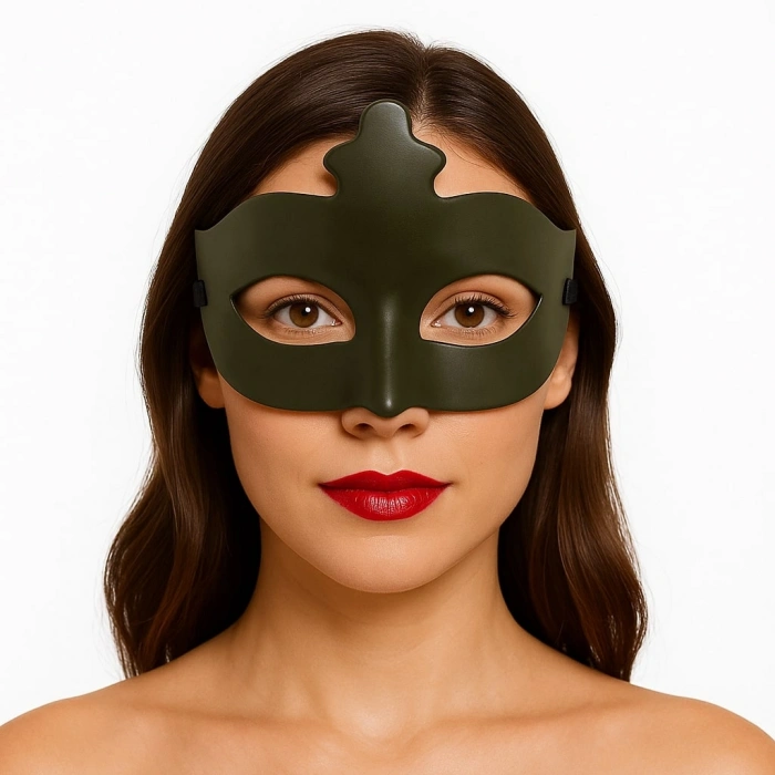 VipMarketim Haki Yeşil Renk Masquerade Venedik Balo Maskesi