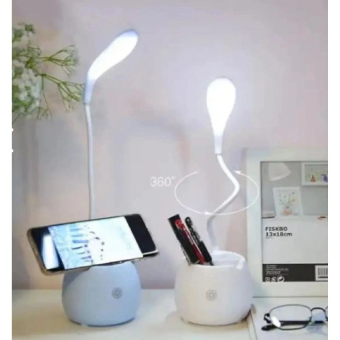 VipMarketim Halka LED USB Şarjlı Masa Lambası