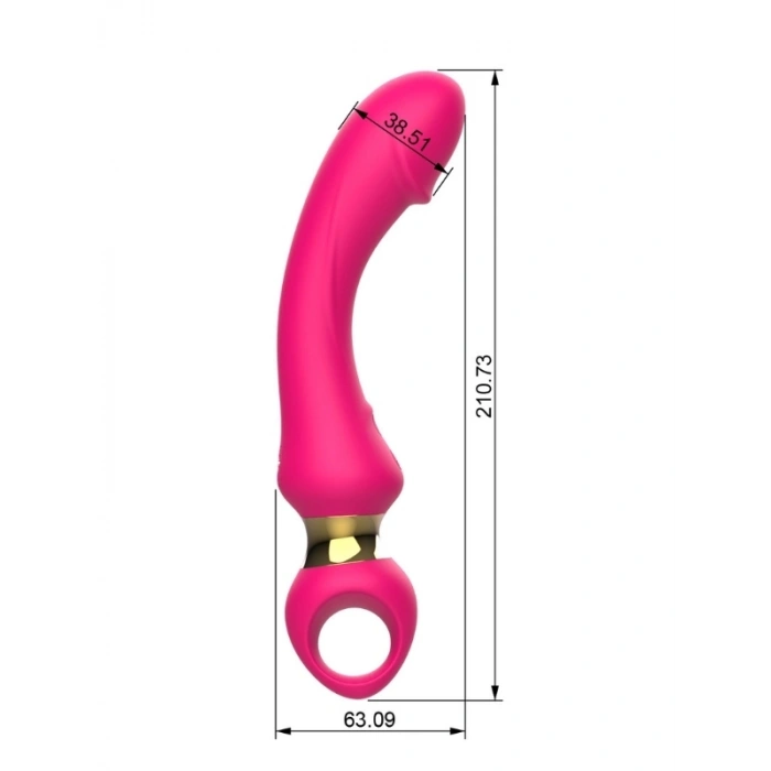VipMarketim Halkalı Ergonomik Vibratör – G Noktası Uyarıcı, Şarjlı ve Silikon Tasarım
