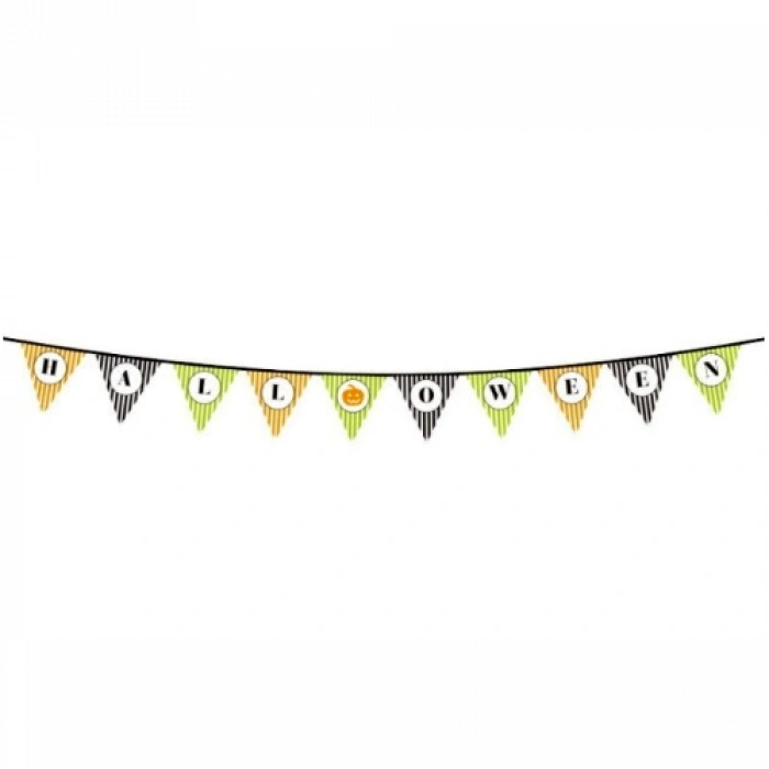 VipMarketim Halloween Kabak Banner Süsü