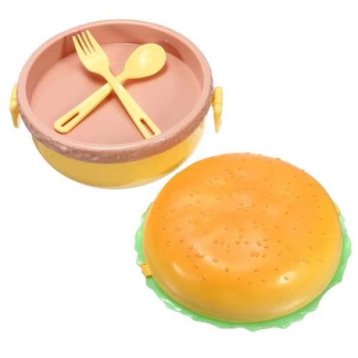 VipMarketim Hamburger Tasarımlı Beslenme Kabı