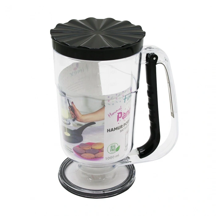 VipMarketim Hamur Porsiyonlayıcı - 1000 ml Kapasiteli - Karıştırıcı - Plastik