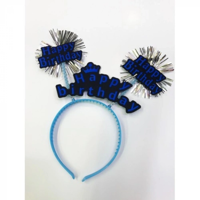 VipMarketim Happy Birthday Neon Renk Doğum Günü Tacı 12 Adet