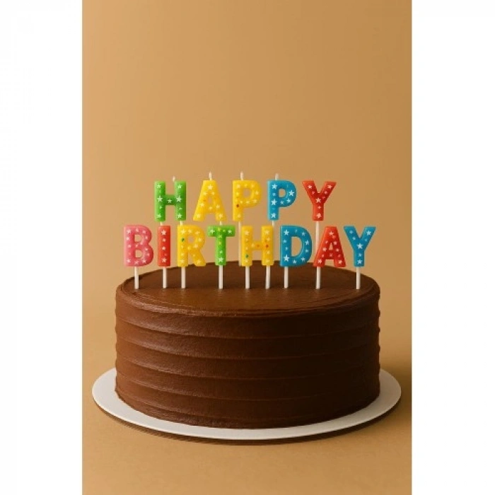 VipMarketim Happy Birthday Renkli Mum