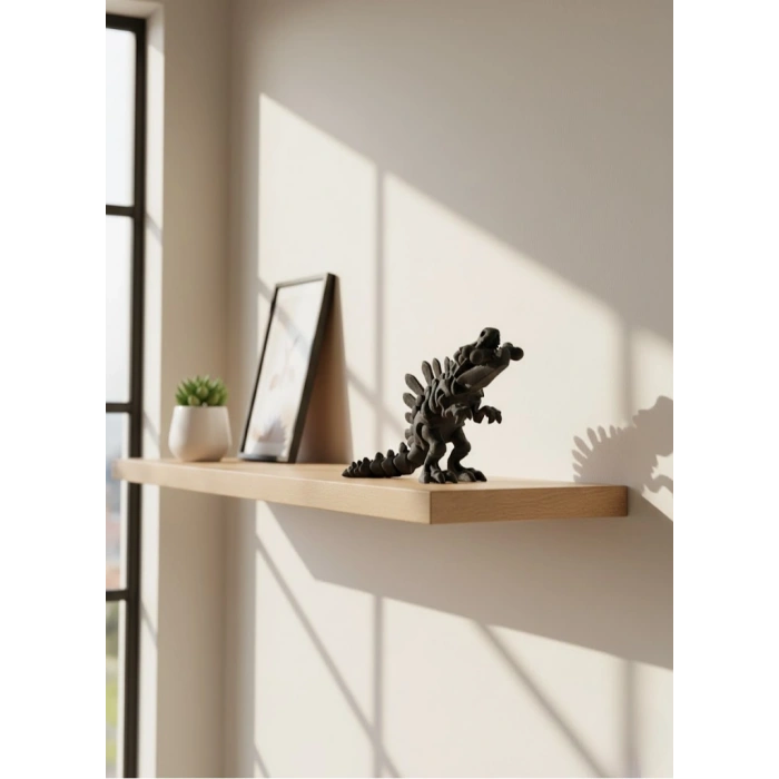 VipMarketim Hareketli Dinazor Figürü Dekoratif Oyuncak – Siyah Tasarım