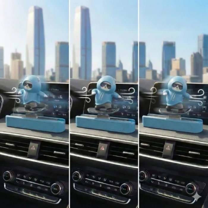 VipMarketim Hareketli Kaykay Figürlü Araç Numaratörü