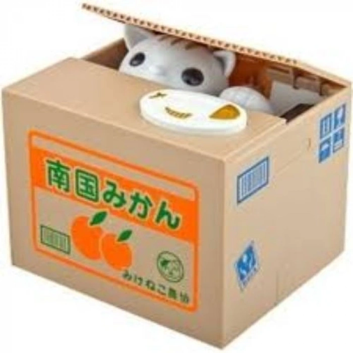 VipMarketim Hareketli Para Çalan Kedi Kumbara