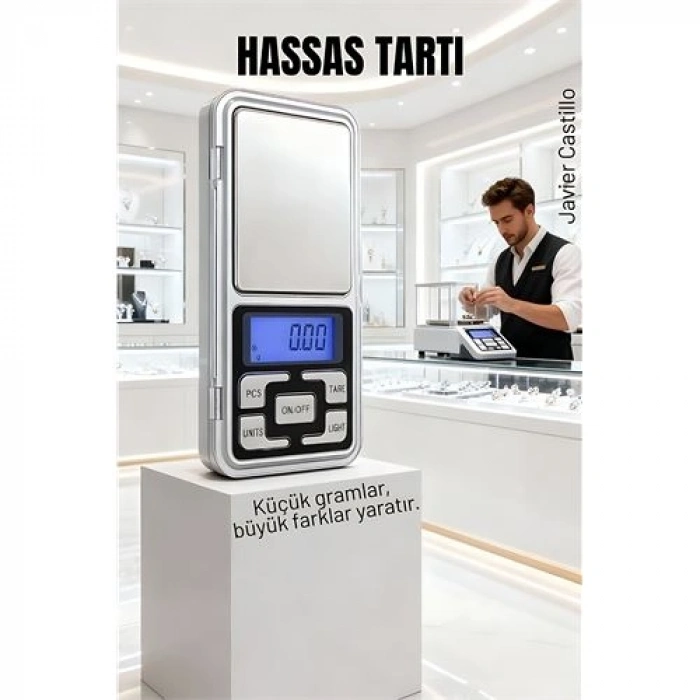 VipMarketim Hassas Cep Tartısı 0.01g - 200g | Kuyumcu & Mutfak Tipi Profesyonel Dijital Ölçüm Cihazı