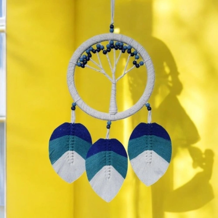 VipMarketim Hayat Ağacı Şekilli Yapraklı Duvar Dekoru