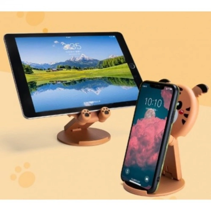 VipMarketim Hayvan Figürlü Masaüstü Telefon Standı 5 Model