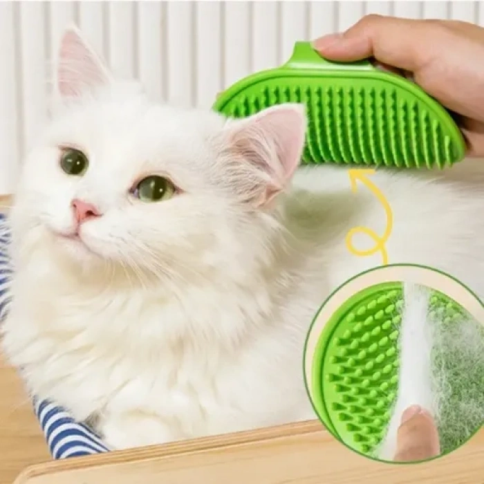 VipMarketim Hayvan Tüy Toplama Yıkama ve Köşe Kaşınma Silikon Fırçası