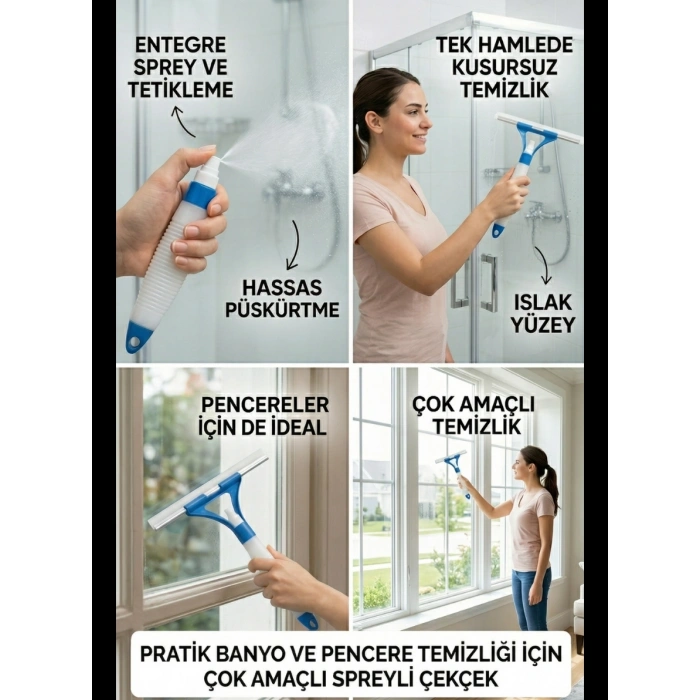 VipMarketim HBNET Pratik Sprey Mekanizmalı Cam Sileceği