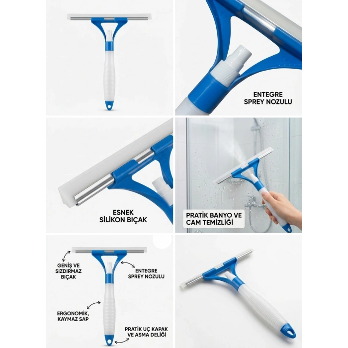 VipMarketim HBNET Pratik Sprey Mekanizmalı Cam Sileceği