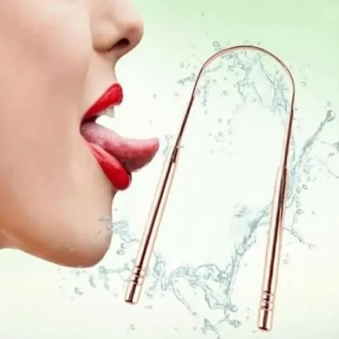 VipMarketim Hijyenik Saf Bakır Dil Kazıyıcı