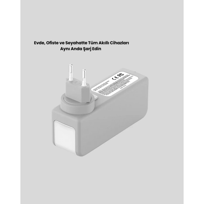 VipMarketim Hızlı Şarj Destekli Zaman Ayarlı USB Şarj Adaptörü