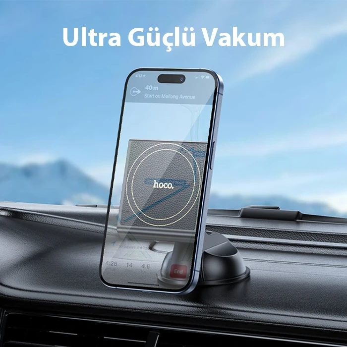 VipMarketim Hoco H47 Torpido Üstü Magsafe Manyetik Araç İçi Telefon Tutucu-(5775)
