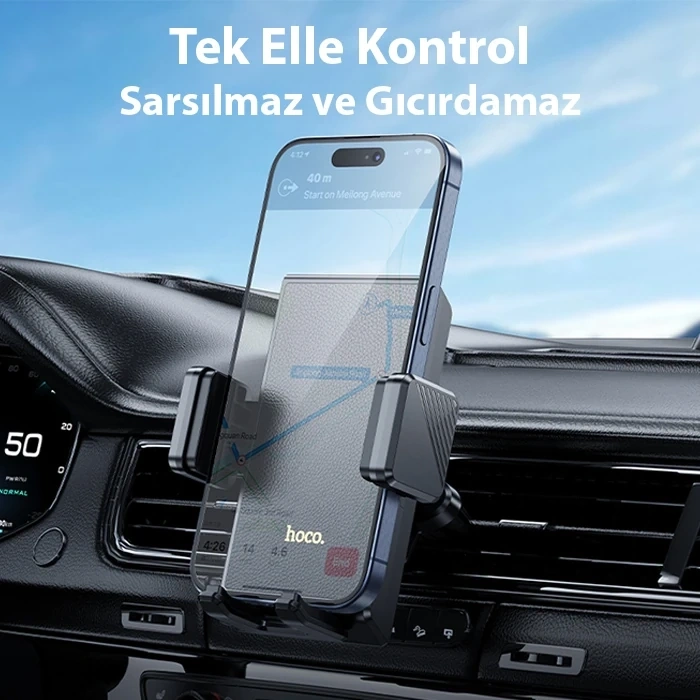 VipMarketim Hoco H48 Klima Havalandırma Bölmesi Araç içi Telefon Tutucu-(5775)
