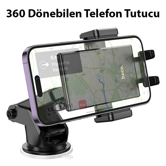 VipMarketim Hoco H49 Torpido Üstü Vantuzlu Araç İçi Telefon Tutucu-(5775)
