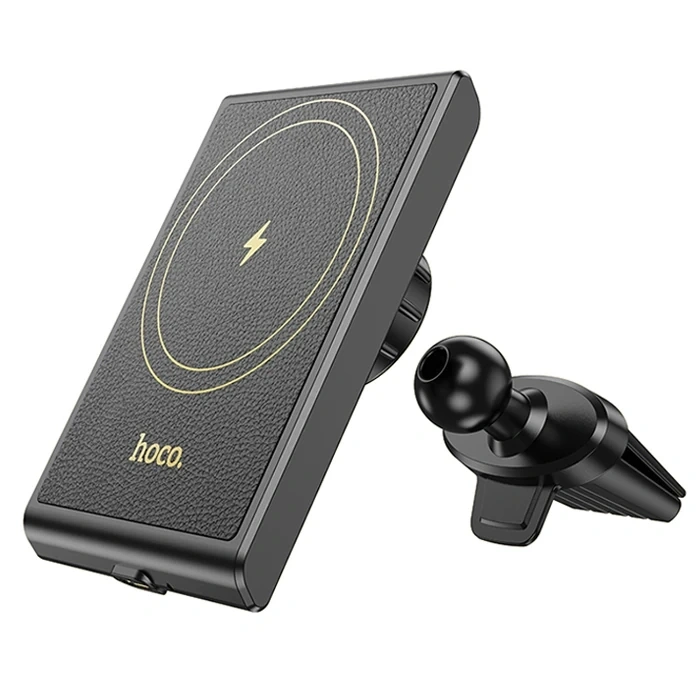 VipMarketim Hoco HW19 Klima Havalandırma Bölmesi Wireless Kablosuz Hızlı Şarj Araç Telefon Tutucu-(5775)
