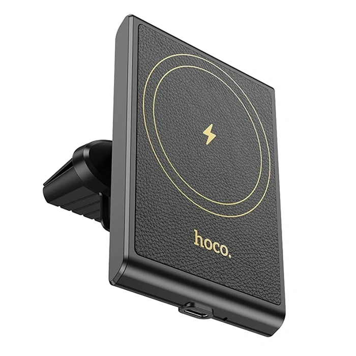 VipMarketim Hoco HW19 Klima Havalandırma Bölmesi Wireless Kablosuz Hızlı Şarj Araç Telefon Tutucu-(5775)