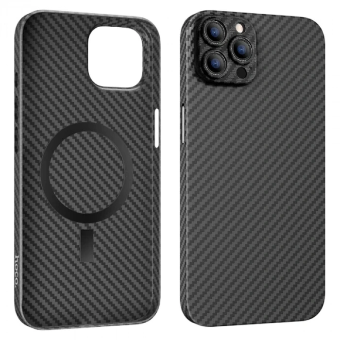 VipMarketim Hoco iPhone 14 Plus 6.7 Kılıf Manyetik Magsafeli Kamera Korumalı Telefon Kılıfı-(5775)